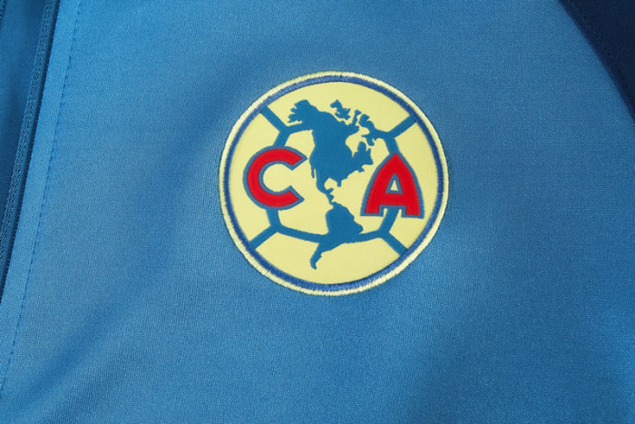 24-25 Club America Blue Jacket Tracksuit #01