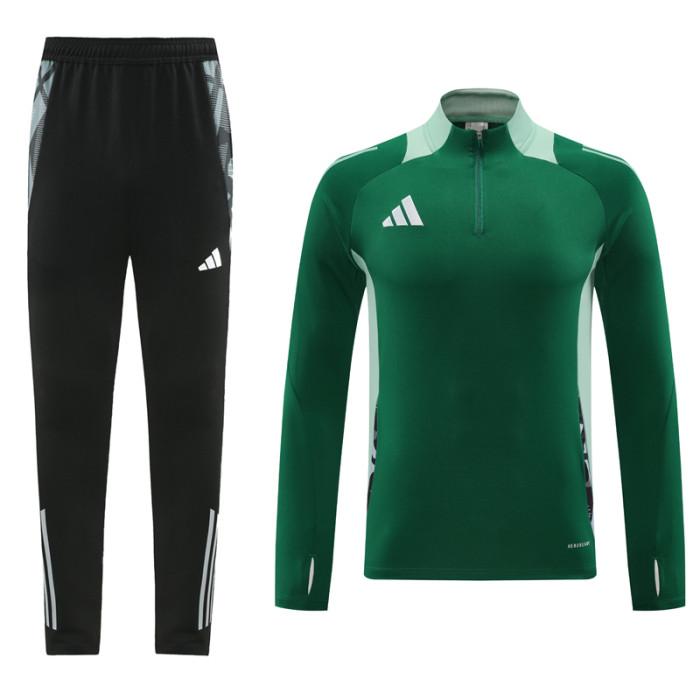 2024 AD Green Half Pull Tracksuit #AB07 (半拉链)