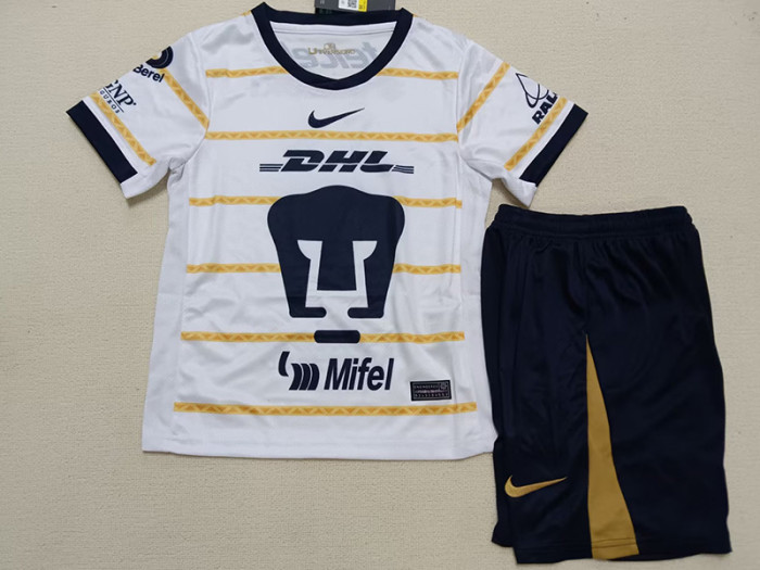 24-25 Pumas UNAM Home Kids Soccer Jersey