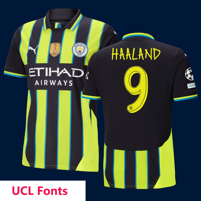 24-25 Man City Away 1:1 Fans Soccer Jersey