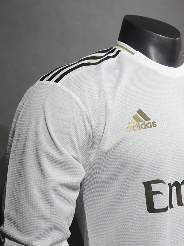 2019-2020 RMA Home Player Version Long Sleeve Retro Soccer Jersey( 长袖球员)