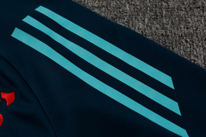 25-26 Flamengo Royal blue Half Pull Tracksuit (半拉链)