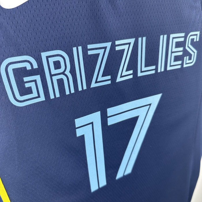 22-23 Grizzlies KAWAMURA #17 Royal blue Top Quality Hot Pressing NBA Jersey