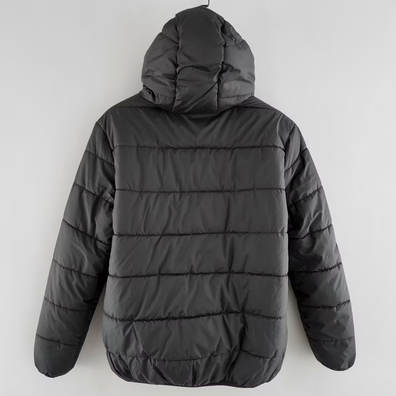 24-25 Sao Paulo Black Hooded Cotton Coat #棉衣