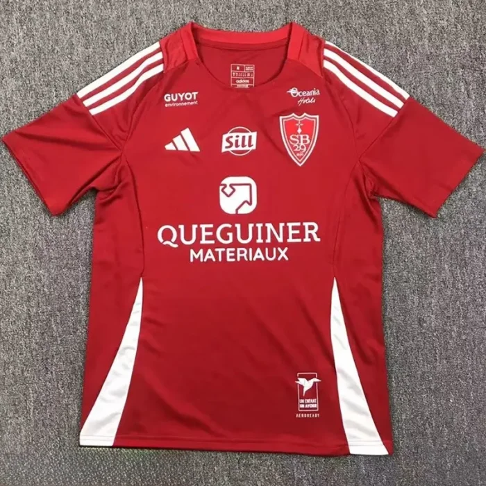 24-25 Stade Brestois Home Fans Soccer Jersey