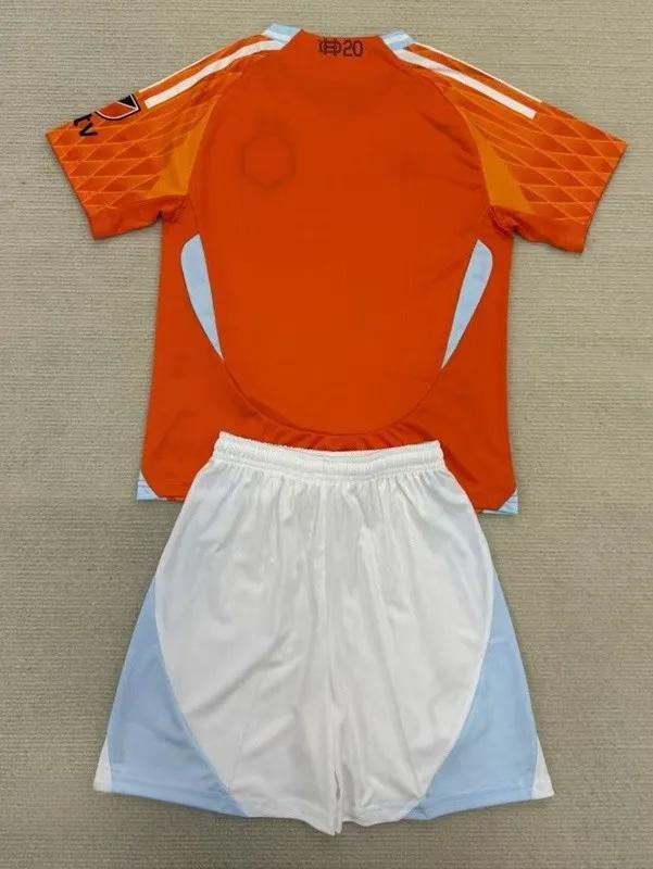 25-26 Houston Dynamo Home Kids Soccer Jersey (带章)
