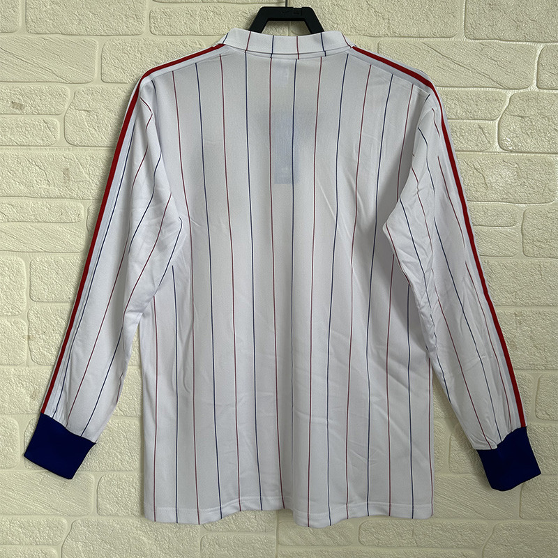 1980-1982 France Away Long Sleeve Retro Soccer Jersey (长袖)