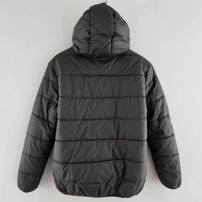 24-25 Man Utd Black Hooded Cotton Coat #棉衣