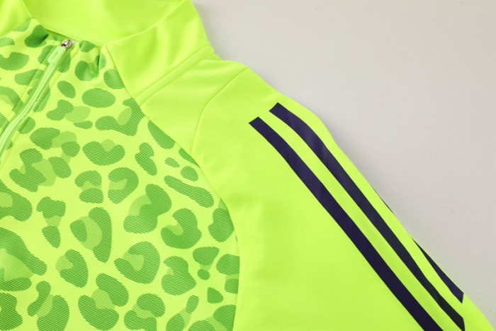 2025 AD Fluorescent green Half Pull Tracksuit #AB08 (半拉链)