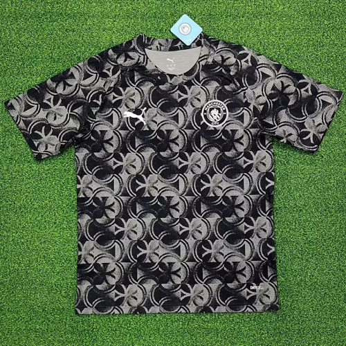 25-26 Man City Grey Black Training shirts