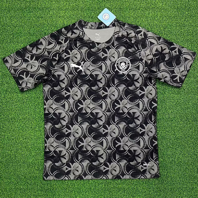 25-26 Man City Grey Black Training shirts