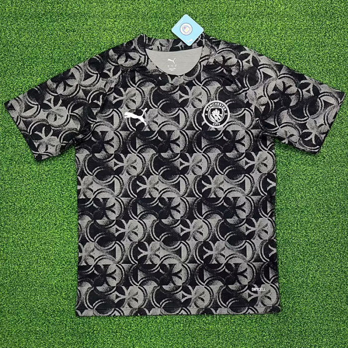 25-26 Man City Grey Black Training shirts