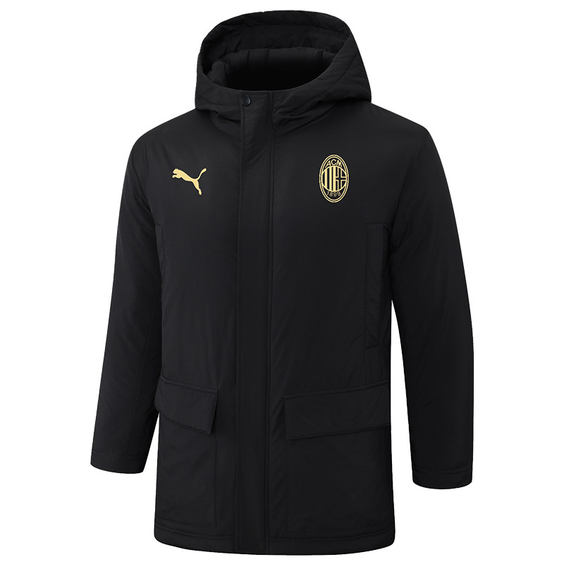 24-25 ACM Black Hooded Windbreaker Fabric Cotton Coat #G253(黄标)