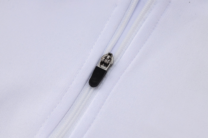 2024 AD White Half Pull Tracksuit #2406(半拉链)