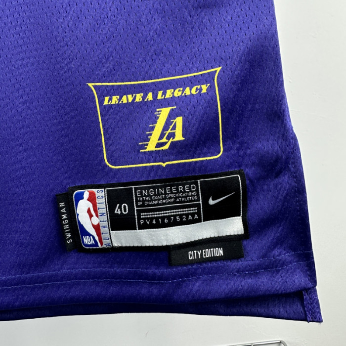 24-25 Lakers DONCIC #77 Royal blue City Edition Top Quality Hot Pressing NBA Jersey