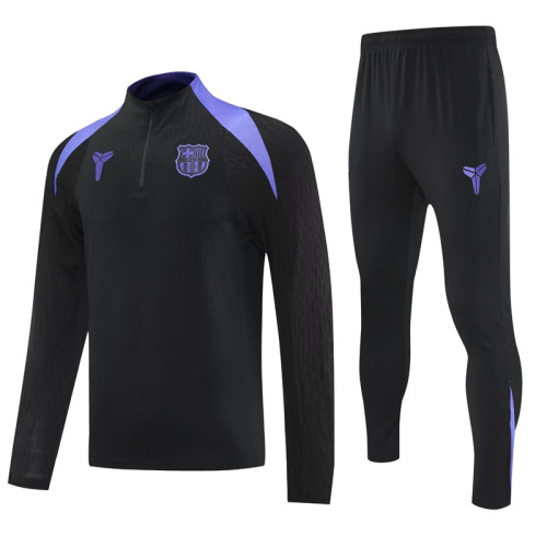 25-26 BAR Black Half Pull Tracksuit (半拉链)