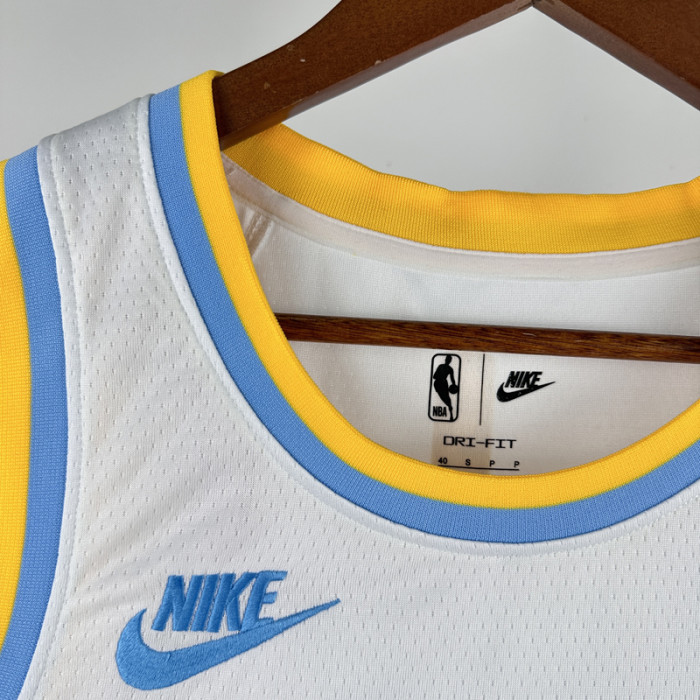 22-23 Lakers JAMES JR. #9 White Retro Top Quality Hot Pressing NBA Jersey
