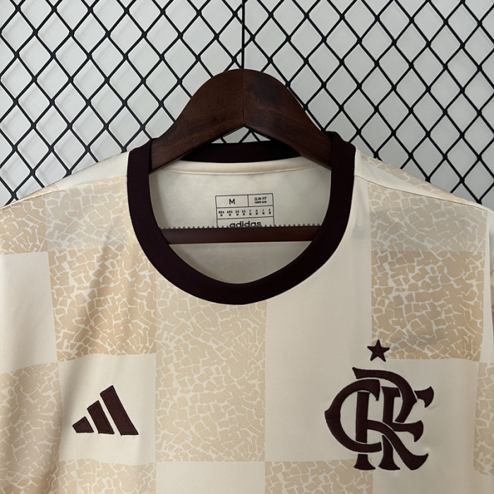 2024 Flamengo White Pink Training shirts