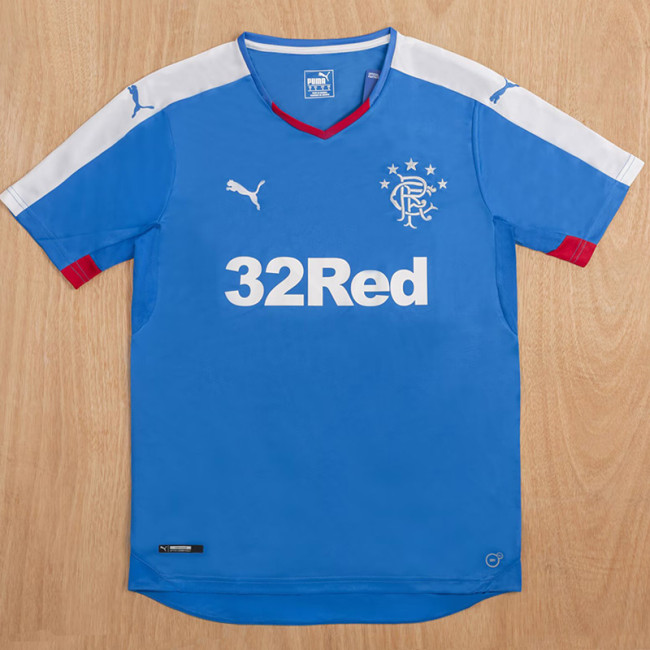 2015-2016 Rangers Home Retro Soccer Jersey