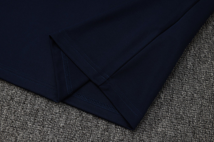 25-26 JUV Royal blue Half Pull Tracksuit #B2503(半拉链)