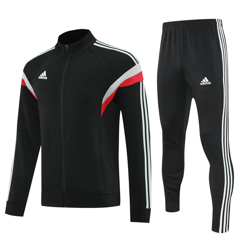2025 AD Black Jacket Tracksuit #2314