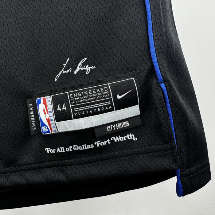 23-24 Dallas Mavericks DAVIS #3 Black City Edition Top Quality Hot Pressing NBA Jersey(V领)