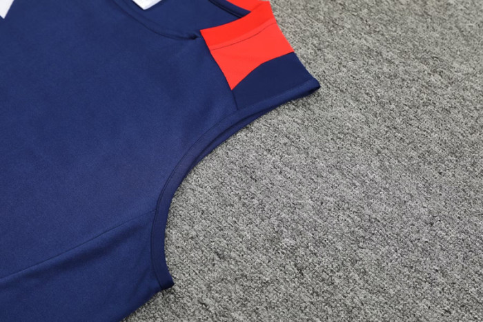 2024 AD Royal blue Tank top and shorts suit