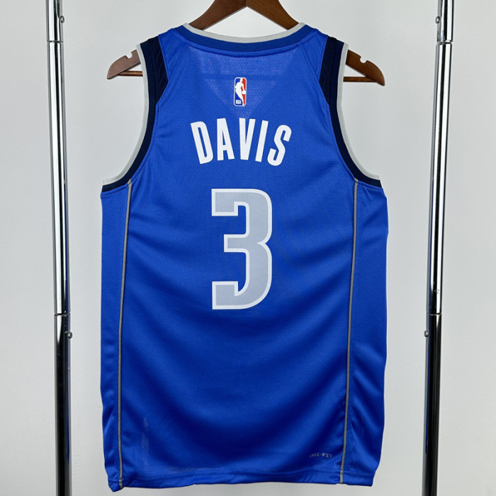 22-23 Dallas Mavericks DAVIS #3 Blue Top Quality Hot Pressing NBA Jersey