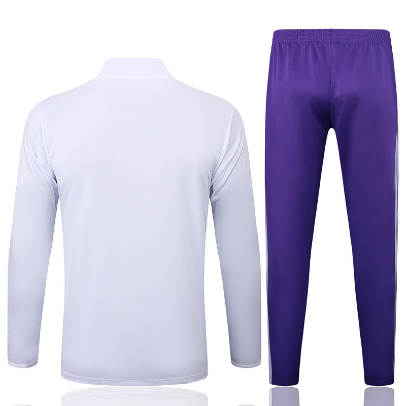 25-26 RMA White Half Pull Tracksuit #B2513(半拉链)