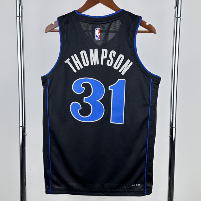 23-24 Dallas Mavericks THOMPSON #31 Black City Edition Top Quality Hot Pressing NBA Jersey(V领)