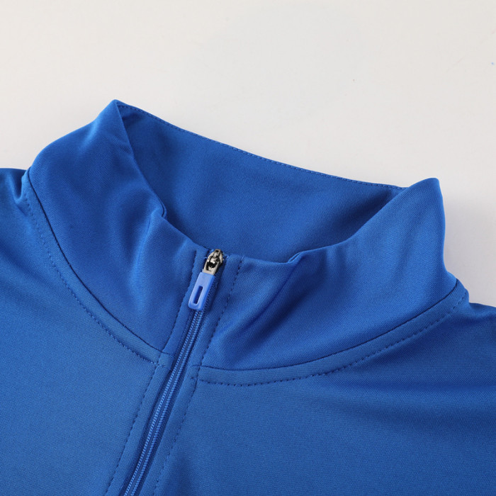 2024 AD Fancy Blue Half Pull Tracksuit #AB06 (半拉链)