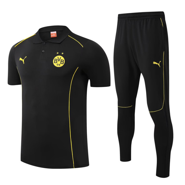 25-26 Dortmund Black Polo Tracksuit