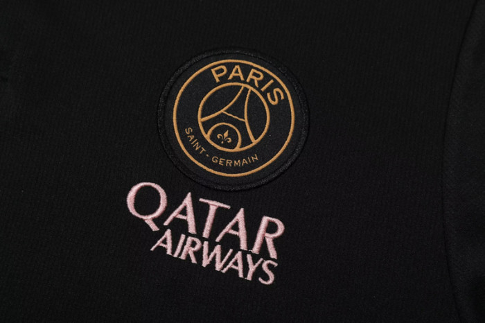 25-26 PSG Jordan Black Polo Tracksuit
