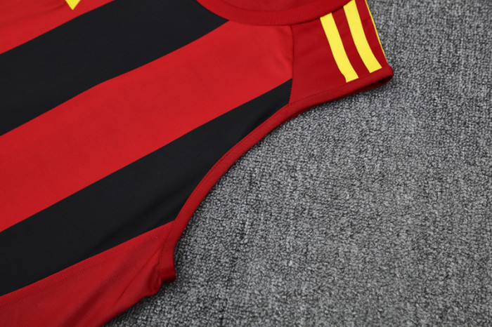2025 AD Red black Tank top and shorts suit