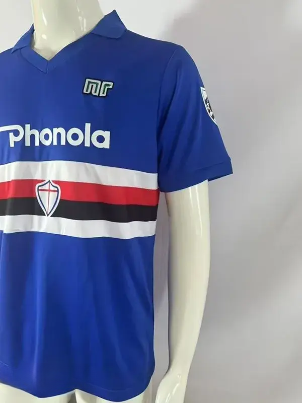 1984-1988 Sampdoria Home Retro Soccer Jersey
