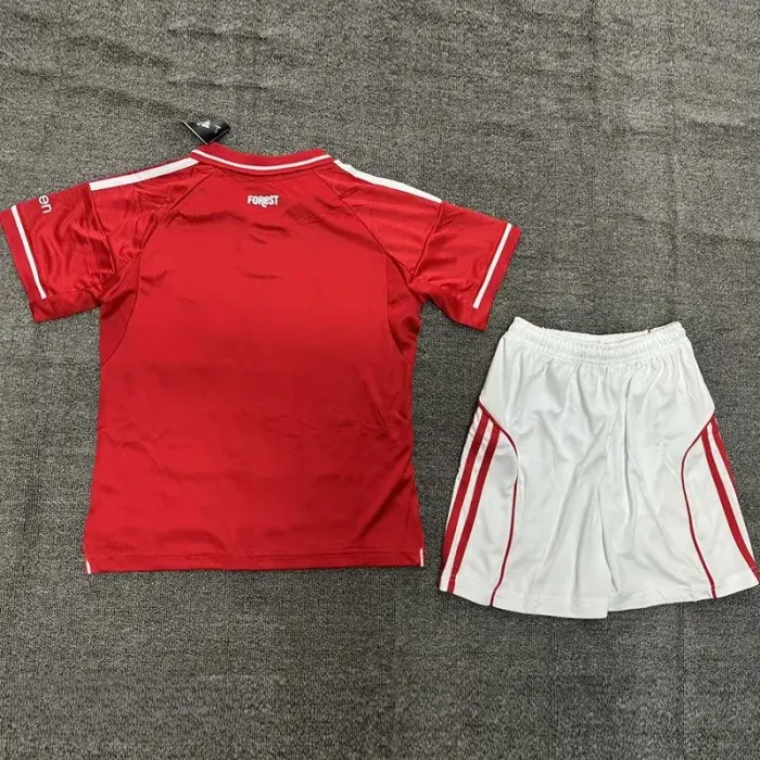 25-26 Nottingham Forest Home Kids Soccer Jersey