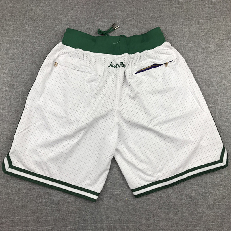 Celtic White City Edition Top Quality NBA Pocket Pants #凯尔特人
