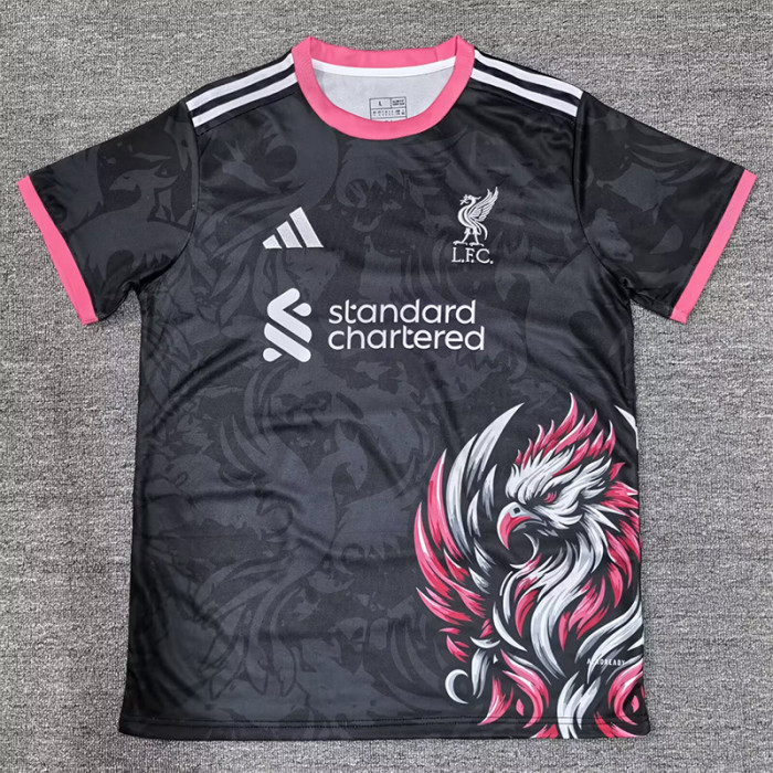 25-26 LIV Black Special Edition Fans Training shirts *粉袖边