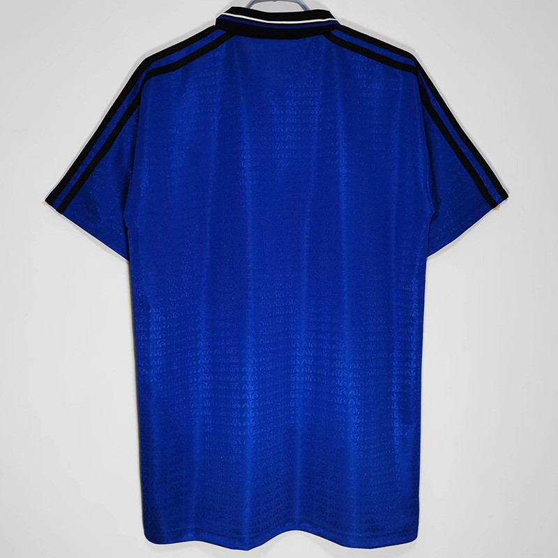 1994 Argentina Away Retro Soccer Jersey (钢印纹)