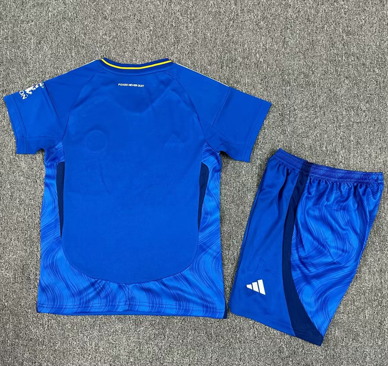24-25 Leicester City Home Kids Soccer Jersey