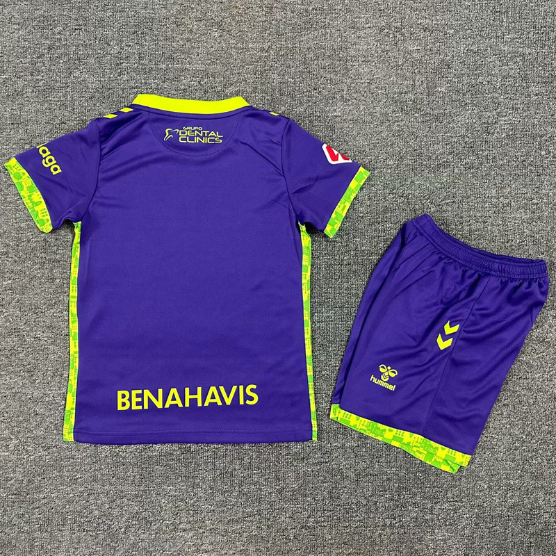 24-25 Malaga Away Kids Soccer Jersey