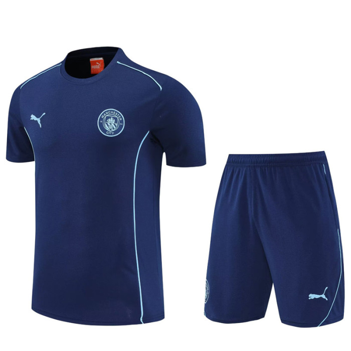 25-26 Man City Royal blue Training Short Suit