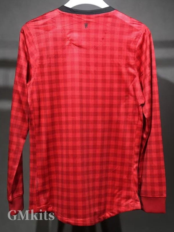 2012-2013 Man Utd Home Player Version 长袖球员 Long Sleeve Retro Soccer Jersey