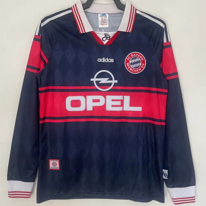 1997-1999 Bayern Home Long Sleeve Retro Soccer Jersey (长袖)