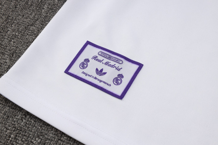 25-26 RMA White Half Pull Tracksuit #B2513(半拉链)
