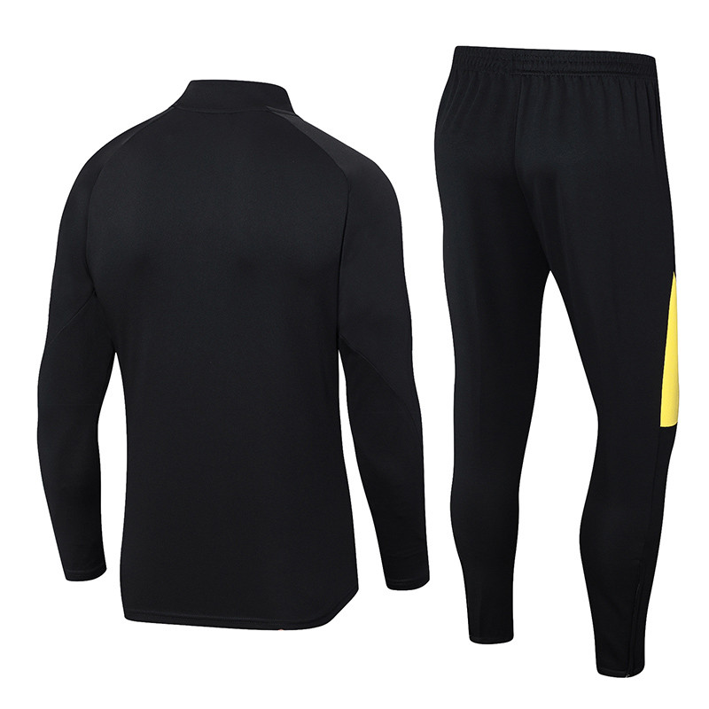 2024 JOM Black Kids Half Pull Tracksuit (童装)(半拉链)