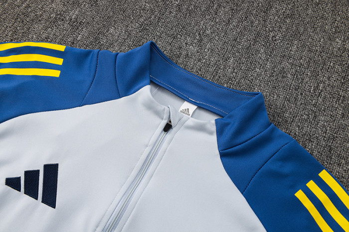 25-26 Boca Juniors Grey Half Pull Tracksuit (半拉链)