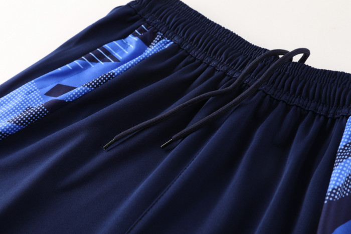 2024 AD Royal blue Half Pull Tracksuit #AB07 (半拉链)
