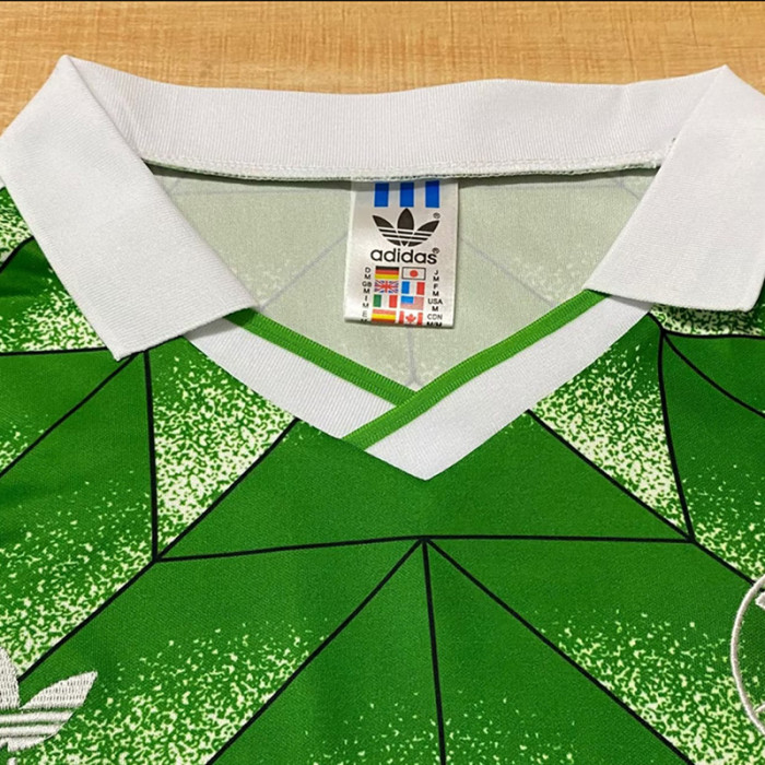 1990 Germany Away Long Sleeve Retro Soccer Jersey (长袖)