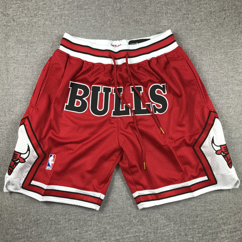 BULLS Red City Edition Top Quality NBA Pocket Pants #公牛